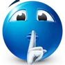 m_blue_guy_shush Discord Emoji