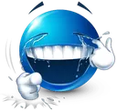 Blue Rofl Discord Emoji
