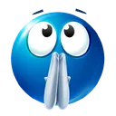 Blue Pray Discord Emoji