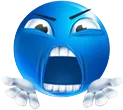 Blue Wtf Discord Emoji