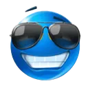 blue_sunglasses Discord Emoji