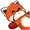 red_panda_fall Discord emoji