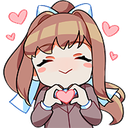 ddlcJustmonika Discord emoji