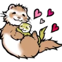 DD_FerretCuddle