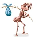 sad_ant_with_bindle2 Discord Emoji