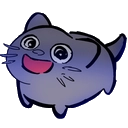 AquasStupidBraindeadCat Discord emoji
