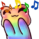 RainbowFrogDancewithMusicalNotes