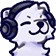 wolf_headphones Discord Emoji