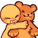 1_LittleHugBearHuge Discord Emoji