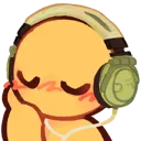 1_GreenHeadphonesRelaxing Discord Emoji