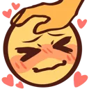 1_BlushingHeadPats Discord Emoji
