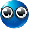 blue_guy_nerd Discord Emoji