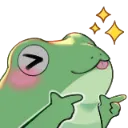 Frog Sparkles Discord Emoji