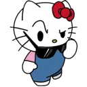 PHelloKittySideEye Discord Emoji