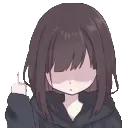 KurumiMiddleFinger