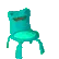 CyanFroggieChair