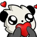 Panda Heart panda_heart Discord Emoji