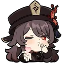 hutao_blow_kiss Discord Emoji