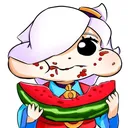 RojoColleteComiendopes