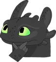 toothless_think Discord Emoji