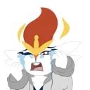 cinderacecrying