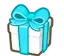 Blue Gift Discord Emoji