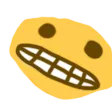 grimassing