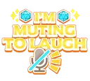 im_muting_to_laugh Discord Emoji
