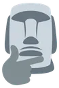 thinking_moyai Discord Emoji
