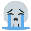 Crying Skull Discord Emoji