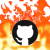 github_on_fire animated GIF emoji from Grove