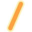 A glowing orange diagonal line on a dark background.