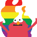 gay_elmo_fire Discord emoji