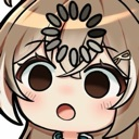 Chibi anime girl with a loading spinner icon above her head and a confused expression.