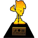 GoldenSonicStatue