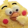 chickenEatingHand