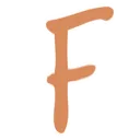 LetterF_Orange Discord Emoji