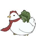 FrogeChickenBounce Discord Emoji