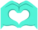 CyanHeartHands