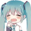 Hatsune Miku Tired Discord Emoji