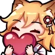 03 Yellow Senko Heart Discord Emoji