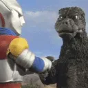 JetJaguarandGodzillaHandShake JetJaguarandGodzillaHandShake