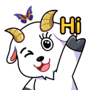 animatedgoat_HI_02 Discord Emoji