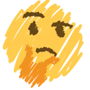 thinking_rakugaki Discord Emoji