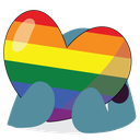 BlahajPrideHeart Discord emoji