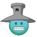 Grimacing animated emote from THE CITADEL