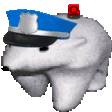 policebear animated Discord emote | ?!GameOver!?