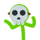 stickgreen_skullemoji_emul