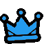 Crown Blue Discord Emoji