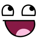 Listig-lachender Anime-Charakter